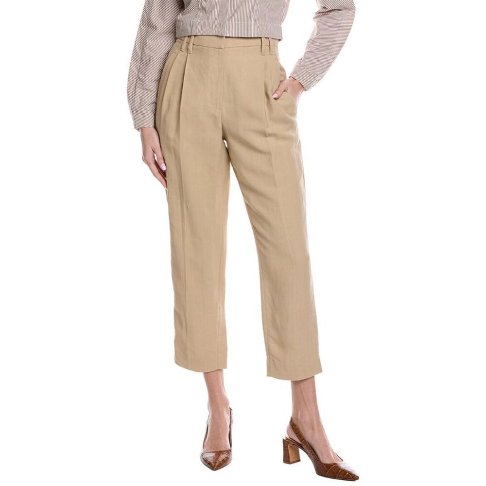 Brunello Cucinelli Womens  Linen-Blend Pant